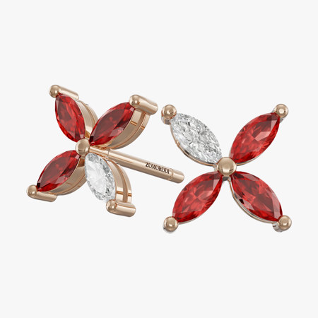 Camelina Ruby Jewelry Earrings